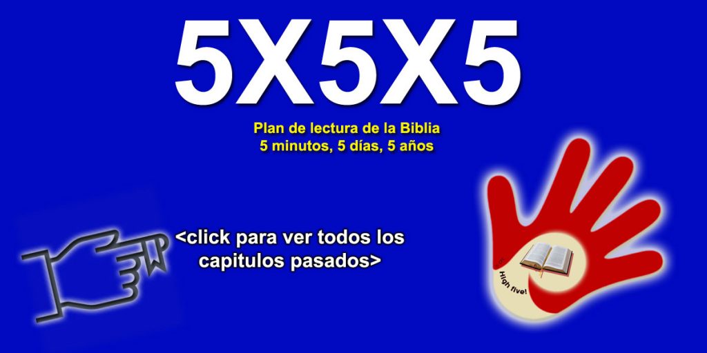 Plan de lectura de la Biblia 5x5x5: 5 minutos, 5 días, 5 años
